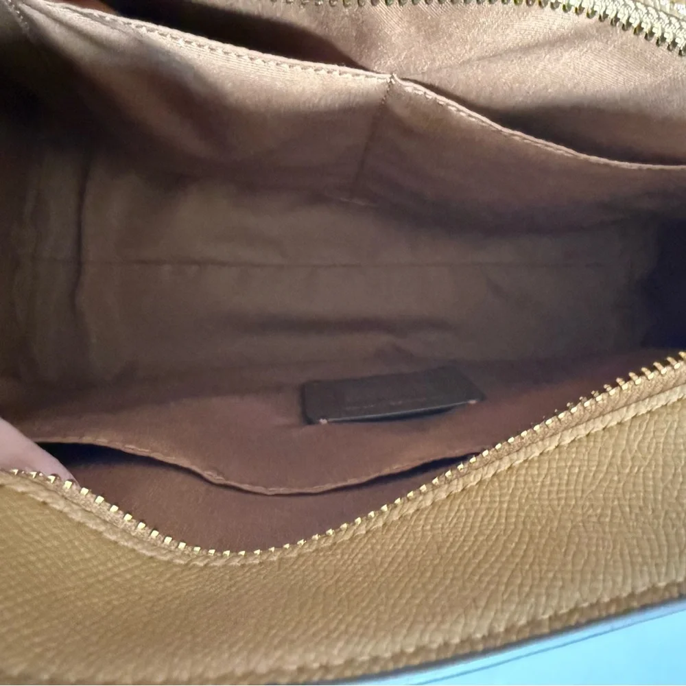 Coach Brown Leather  Structured Tote Bag Handbag Shoulder bag Women